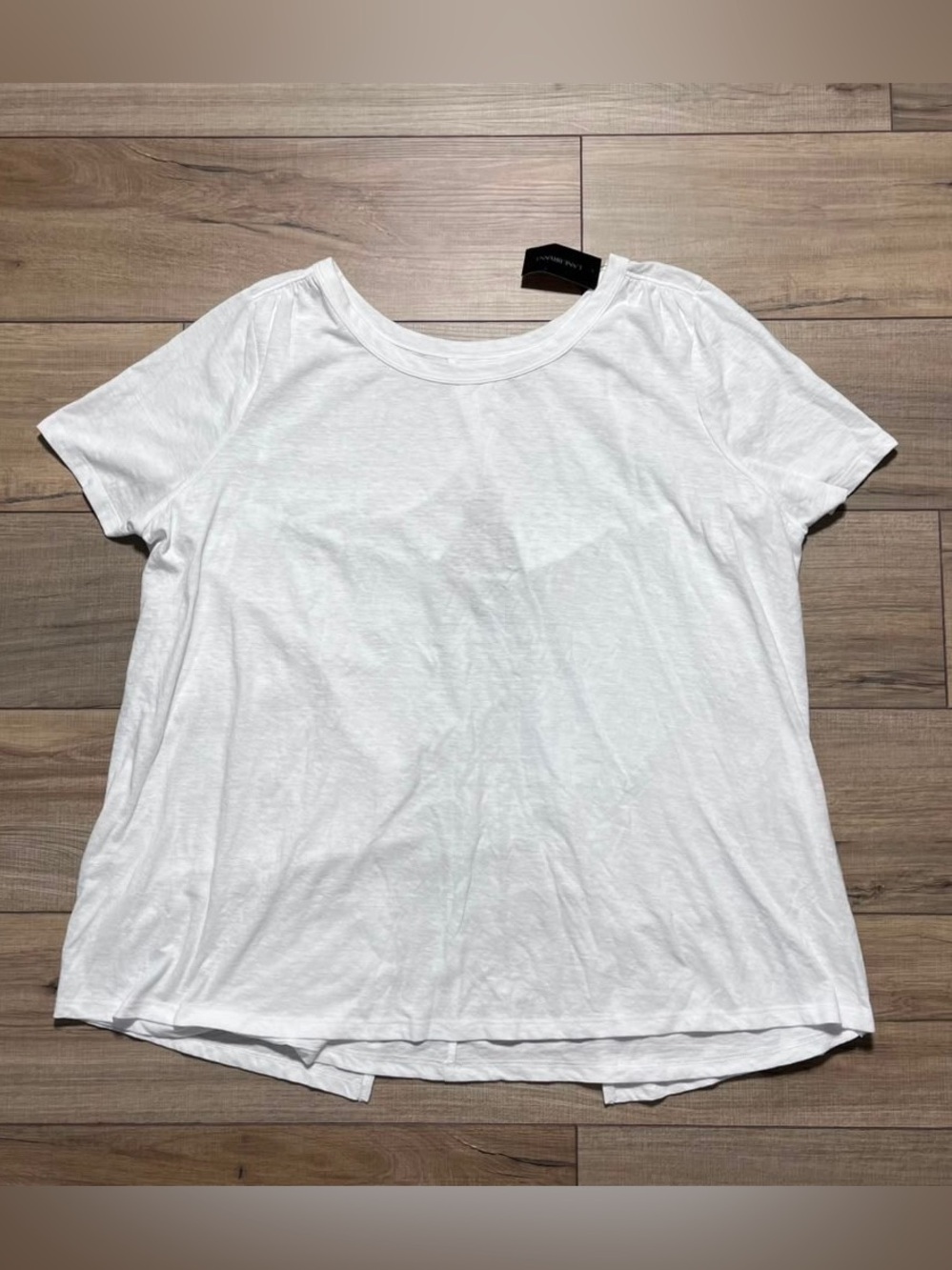 Lane Bryant Womens Open Back‎ Short Sleeve Shirt Size 22/24 White